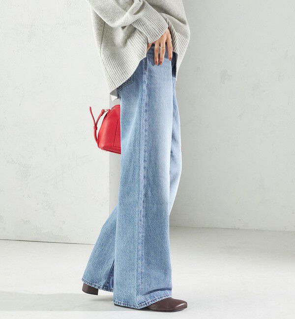SHIPS for women「Levi&rsquo;s:RIBCAGE WIDE LEG」|デニム|