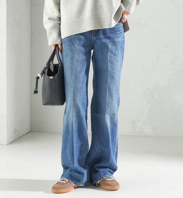 SHIPS for women「Levi&rsquo;s:RIBCAGE WIDE LEG」|デニム|