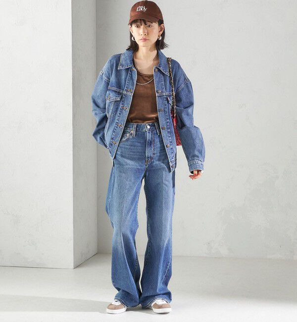 SHIPS for women「Levi&rsquo;s:RIBCAGE WIDE LEG」|デニム|