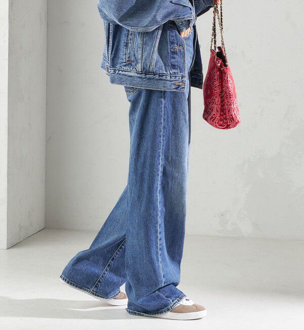 SHIPS for women「Levi&rsquo;s:RIBCAGE WIDE LEG」|デニム|