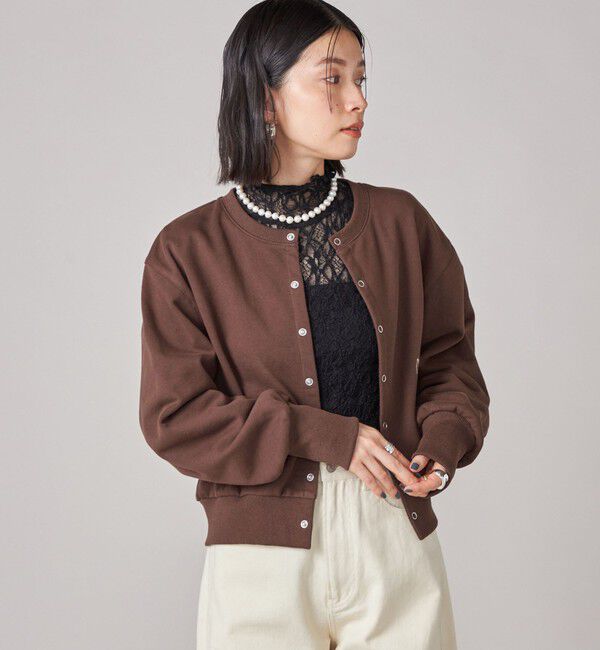 SHIPS for women「SHIPS NINE CASE:〈手洗い可能〉シアー レース ハイネック プルオーバー」|Tシャツ・カットソー|