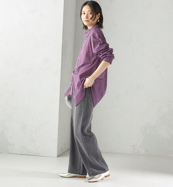SHIPS for women「【SHIPS別注】LOGAN KNITTING MILLS:〈洗濯機可能〉チェック シャツ」|シャツ・ブラウス|