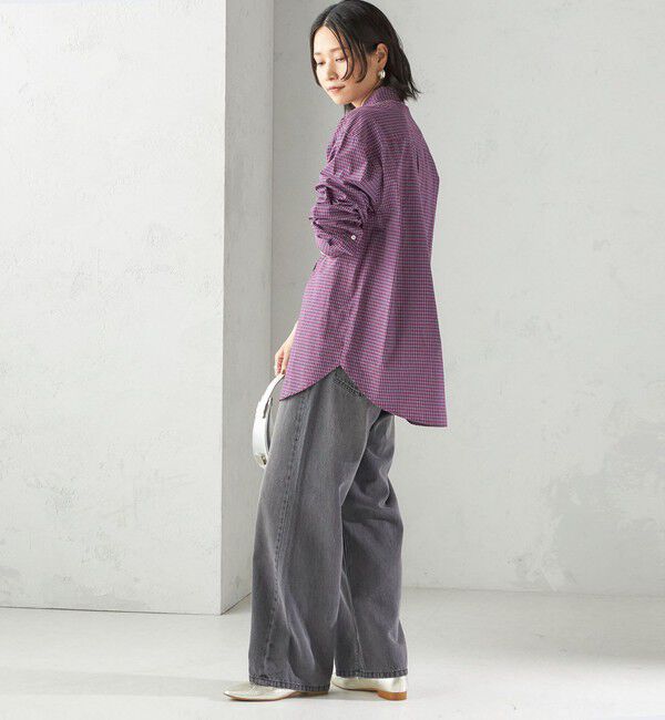 SHIPS for women「【SHIPS別注】LOGAN KNITTING MILLS:〈洗濯機可能〉チェック シャツ」|シャツ・ブラウス|