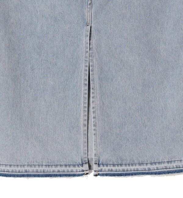 SHIPS for women「SHIPS Primary Navy Label:ブリーチ 5ポケット デニム スカート」|スカート|