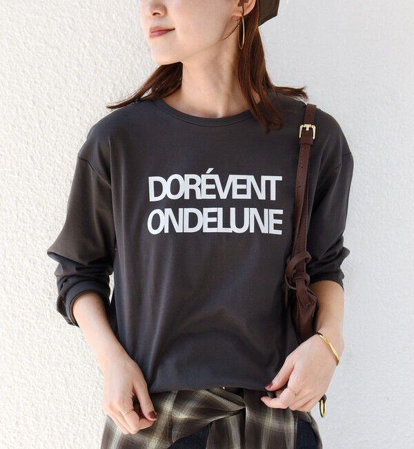 SHIPS for women「メルティ コットン ロゴ ロング スリーブ TEE」|Tシャツ・カットソー|
