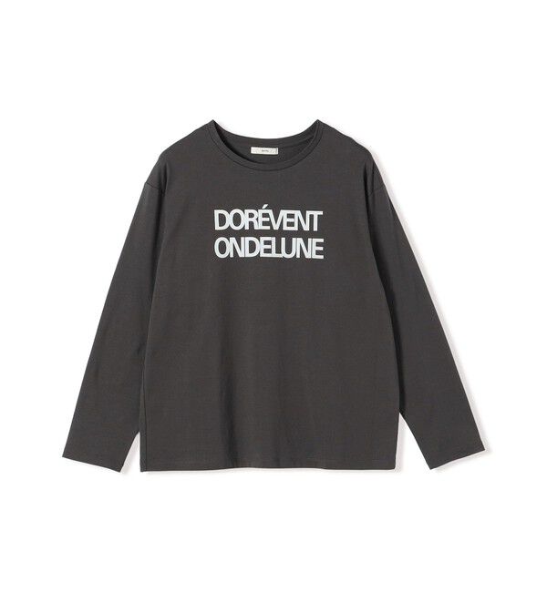 SHIPS for women「メルティ コットン ロゴ ロング スリーブ TEE」|Tシャツ・カットソー|
