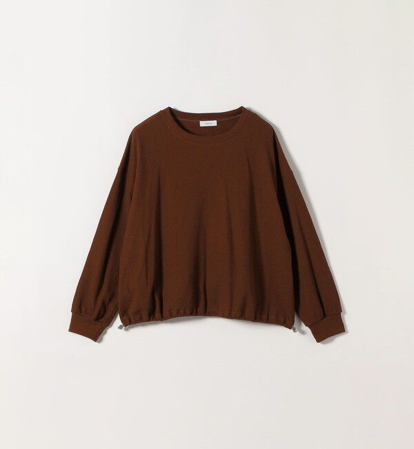 SHIPS any「【WEB限定】〈洗濯機可能〉ワッフル シアー ドッキング ドロスト プルオーバー」|Tシャツ・カットソー|