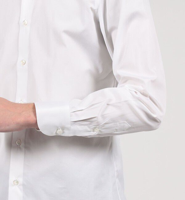 TOMORROWLAND BUYING WEAR「ERRICO FORMICOLA コットンサテン セミワイドカラー ドレスシャツ」|シャツ・ブラウス|