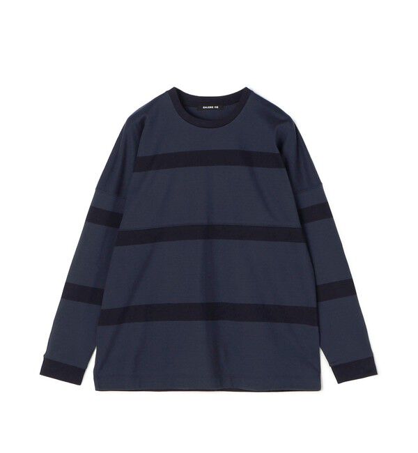 GALERIE VIE「ファインコットン ロングスリーブTシャツ」|Tシャツ・カットソー|68 ネイビー系