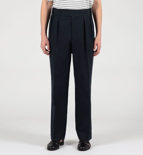 TOMORROWLAND BUYING WEAR「Tangent British army chinos リネンコットン ワイドパンツ」|スラックス|