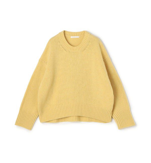 GALERIE VIE「【一部WEB先行予約】ファインウール クルーネックプルオーバー」|ニット・セーター|23 イエロー