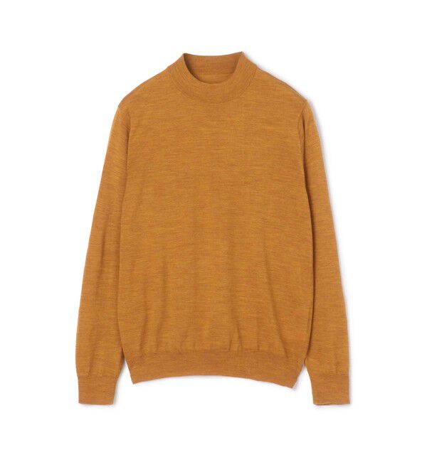 TOMORROWLAND MENS「TOMORROWLAND tricot スーパーファインメリノウール モックネックプルオーバー S-WOOL」|ニット・セーター|25 イエロー