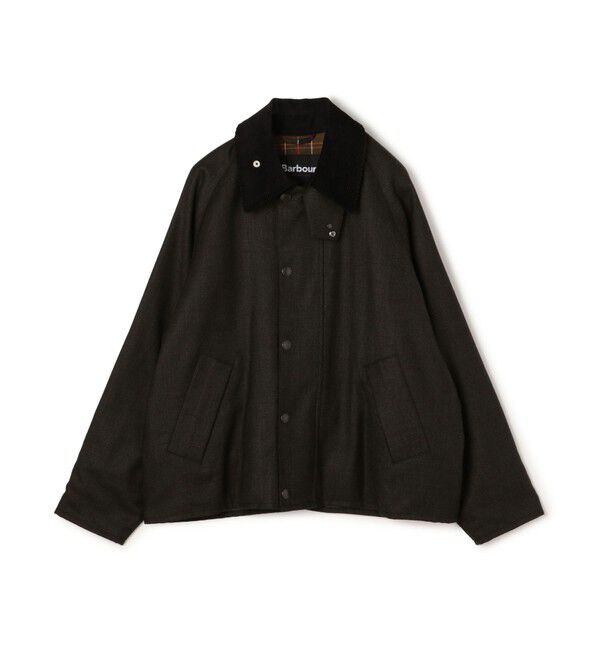 TOMORROWLAND MENS「【別注】Barbour TRASPORT ウールブルゾン DORMEIUL」|ブルゾン・スタジャン|57 カーキ