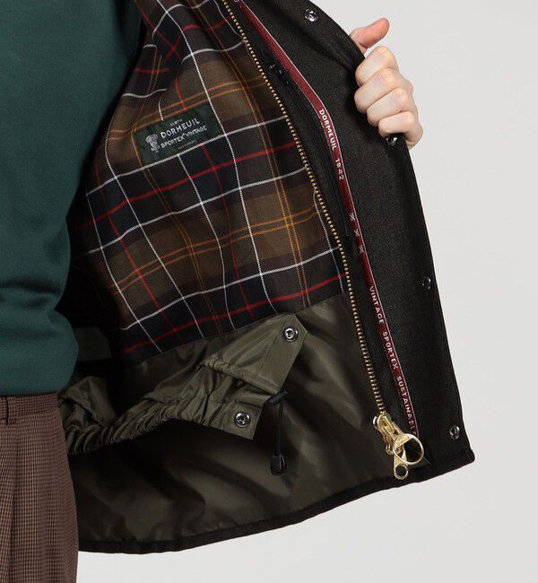 TOMORROWLAND MENS「【別注】Barbour TRASPORT ウールブルゾン DORMEIUL」|ブルゾン・スタジャン|