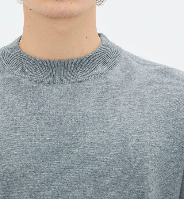 CABaN「コットンカシミヤ プレーンモックネックプルオーバー」|ニット・セーター|