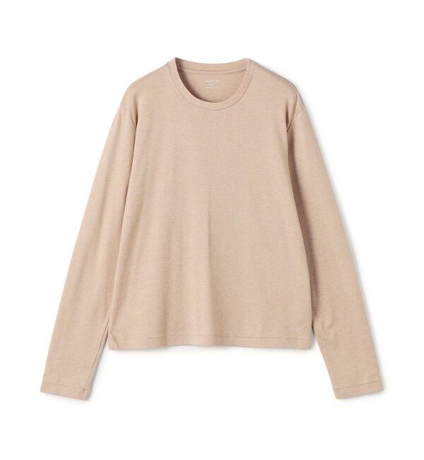 GALERIE VIE「コットンカシミヤジャージー クルーネックプルオーバー」|Tシャツ・カットソー|43 ベージュ
