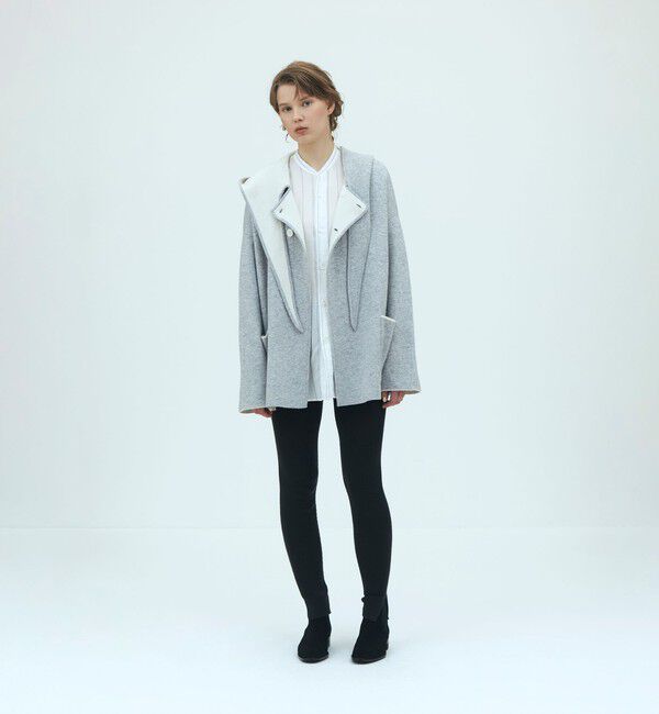 GALERIE VIE「ダブルフェイスニット リバーシブルショートコート」|その他|