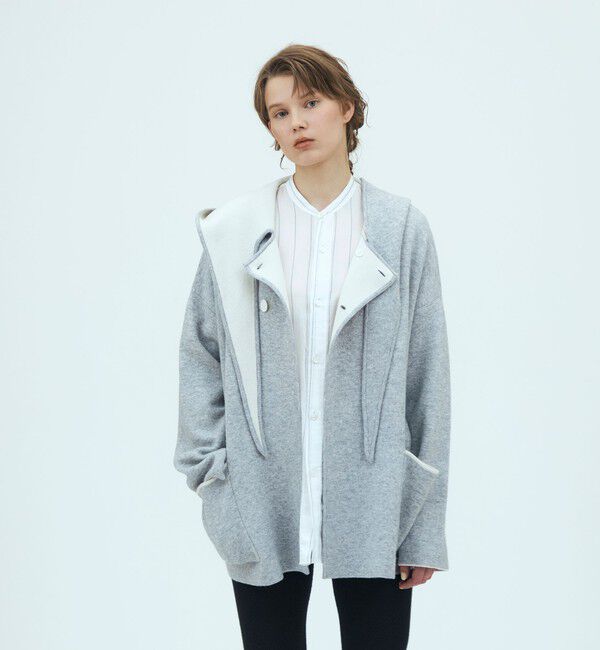 GALERIE VIE「ダブルフェイスニット リバーシブルショートコート」|その他|