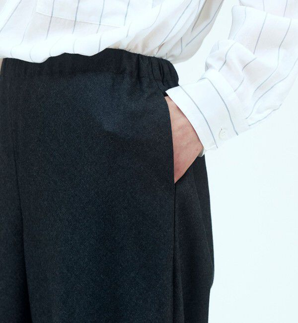 GALERIE VIE「ライトフラノストレッチ イージーワイドパンツ」|その他|