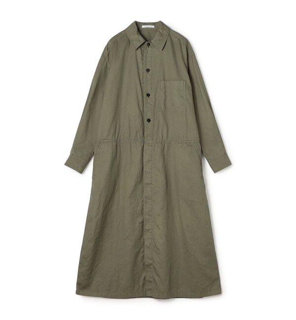 GALERIE VIE「ピースダイコットンギャバジン シャツワンピース」|ワンピース|55 カーキ