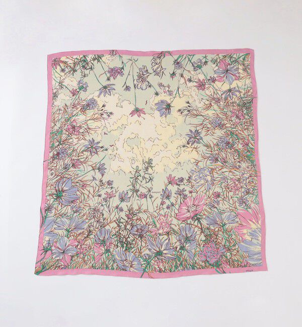 TOMORROWLAND GOODS「【別注】manipuri BLOOM GARDEN ウールシルク スカーフ」|バンダナ・スカーフ|