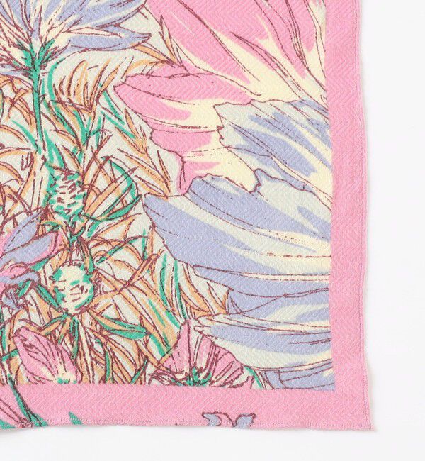 TOMORROWLAND GOODS「【別注】manipuri BLOOM GARDEN ウールシルク スカーフ」|バンダナ・スカーフ|