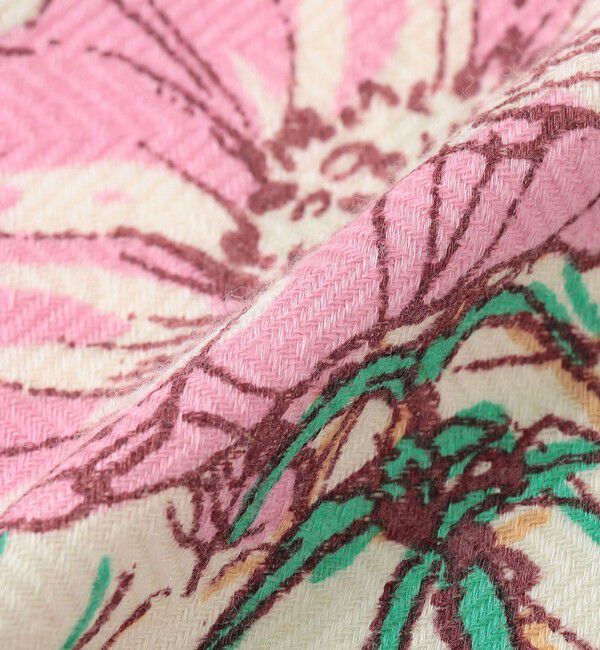 TOMORROWLAND GOODS「【別注】manipuri BLOOM GARDEN ウールシルク スカーフ」|バンダナ・スカーフ|