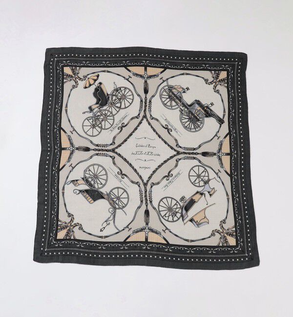 TOMORROWLAND GOODS「【別注】manipuri FRAME CARRIAG ウールシルク スカーフ」|バンダナ・スカーフ|