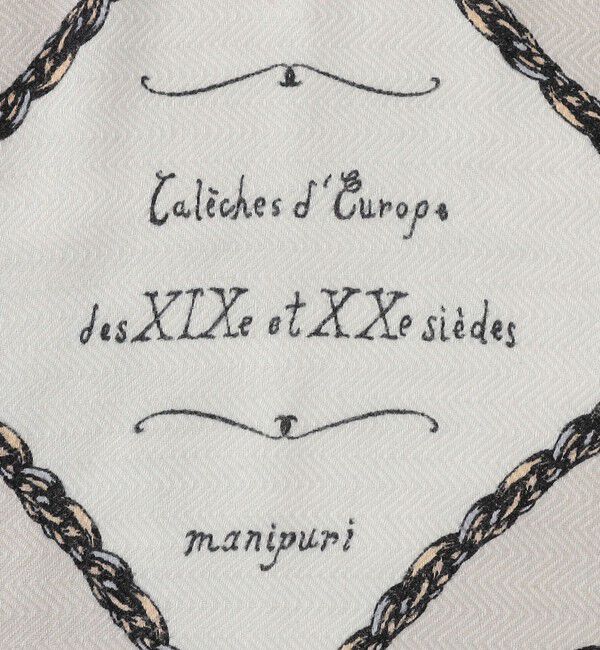 TOMORROWLAND GOODS「【別注】manipuri FRAME CARRIAG ウールシルク スカーフ」|バンダナ・スカーフ|