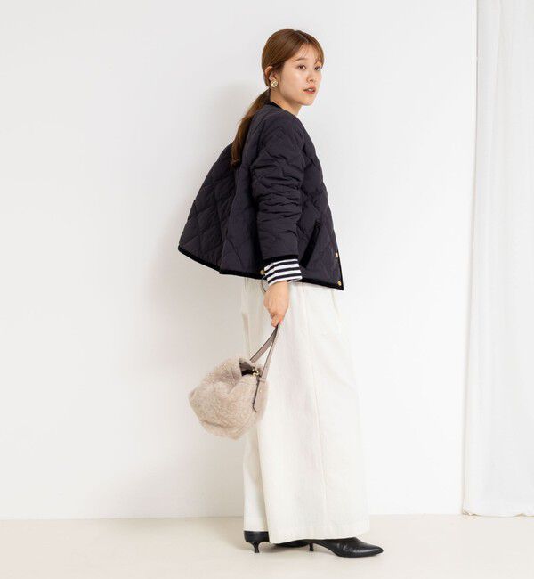 NOLLEY'S「【TAION&times;LIMONTA】別注ベロアパイピングショートダウン」|ダウン|