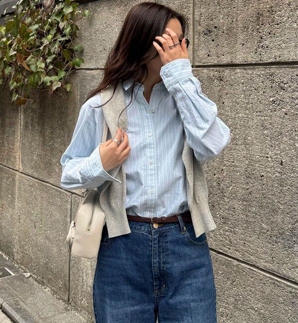 fredy emue「FR刺繍オックスコンパクトシャツ」|シャツ・ブラウス|