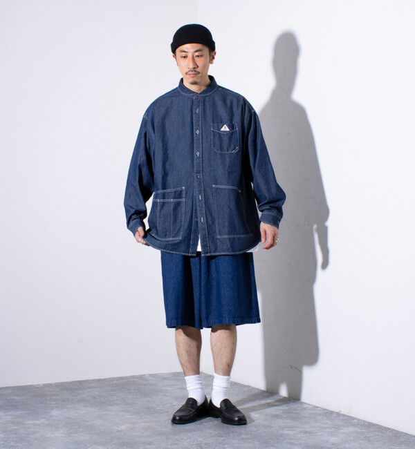GLOSTER「【GLOSTER/グロスター】8オンスデニム ワイドショートパンツ ハーフパンツ」|その他|
