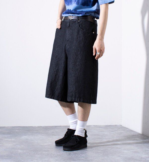 GLOSTER「【GLOSTER/グロスター】8オンスデニム ワイドショートパンツ ハーフパンツ」|その他|