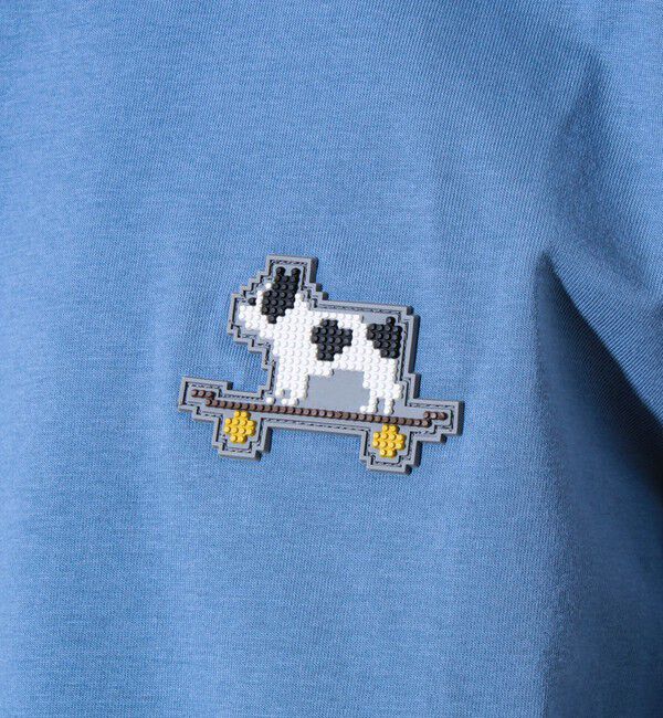 GLOSTER「【GLOSTER/グロスター】デジブル 七分袖Tシャツ ドット刺繍」|Tシャツ・カットソー|