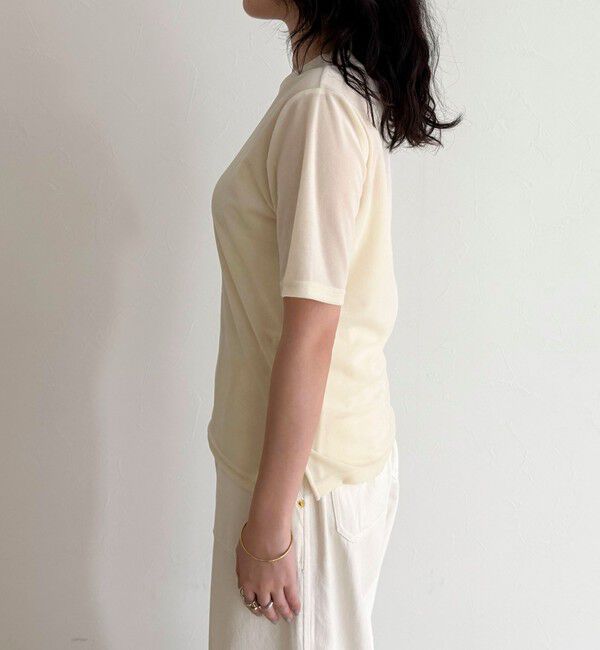 fredy emue「ベロア半袖Tシャツ」|Tシャツ・カットソー|