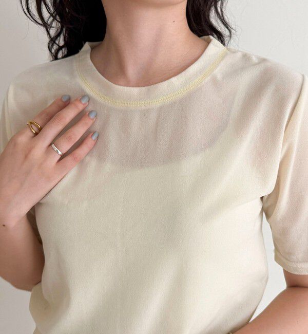 fredy emue「ベロア半袖Tシャツ」|Tシャツ・カットソー|