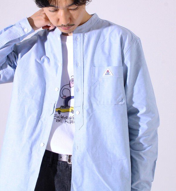 GLOSTER「【シーズンレス】【GEVACO】オックスバンドカラーシャツ」|シャツ・ブラウス|