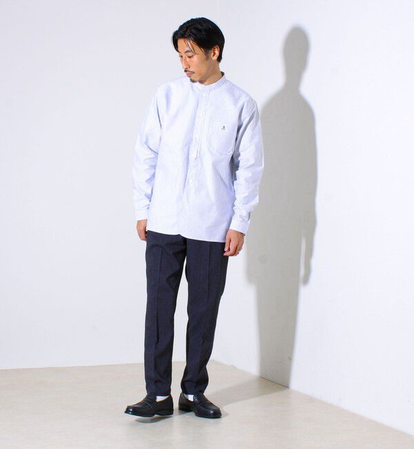 GLOSTER「【シーズンレス】【GEVACO】オックスバンドカラーシャツ」|シャツ・ブラウス|