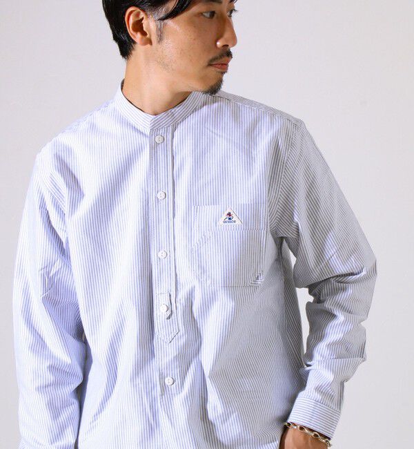GLOSTER「【シーズンレス】【GEVACO】オックスバンドカラーシャツ」|シャツ・ブラウス|