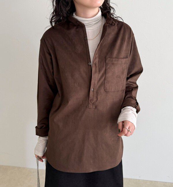 fredy emue「【LANCER CLOTHING CORPORATION】STANDCOLLAR SHIRTS SUEDE」|シャツ・ブラウス|