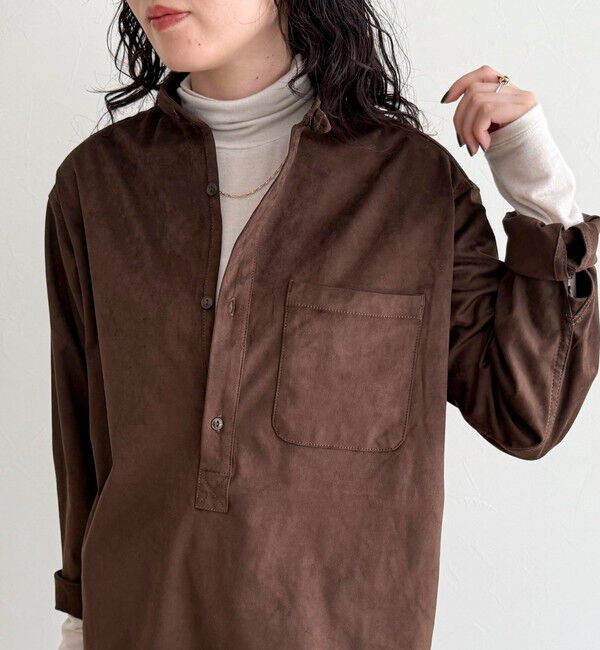 fredy emue「【LANCER CLOTHING CORPORATION】STANDCOLLAR SHIRTS SUEDE」|シャツ・ブラウス|