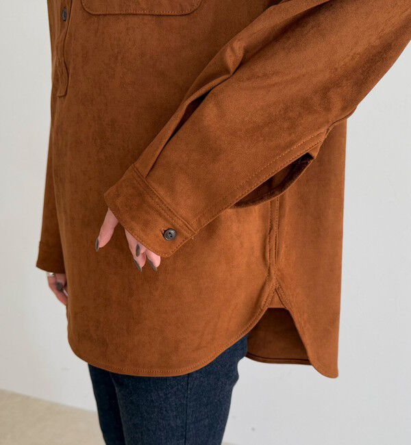 fredy emue「【LANCER CLOTHING CORPORATION】STANDCOLLAR SHIRTS SUEDE」|シャツ・ブラウス|
