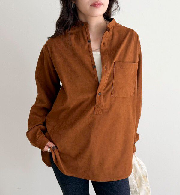 fredy emue「【LANCER CLOTHING CORPORATION】STANDCOLLAR SHIRTS SUEDE」|シャツ・ブラウス|