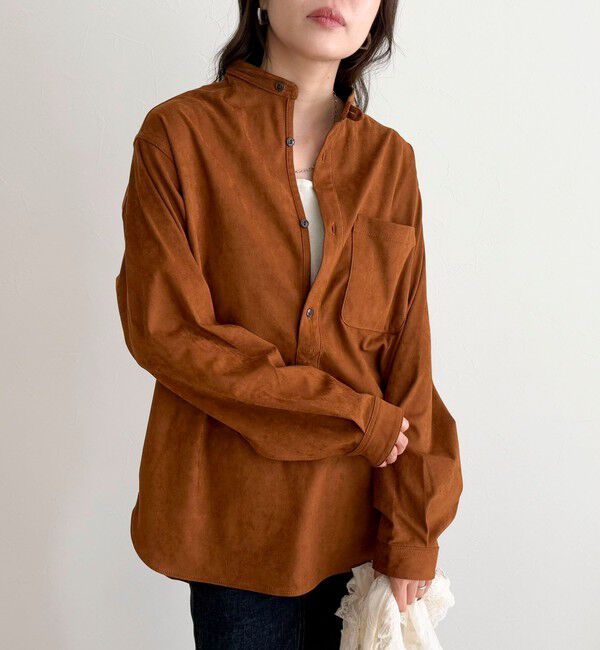fredy emue「【LANCER CLOTHING CORPORATION】STANDCOLLAR SHIRTS SUEDE」|シャツ・ブラウス|