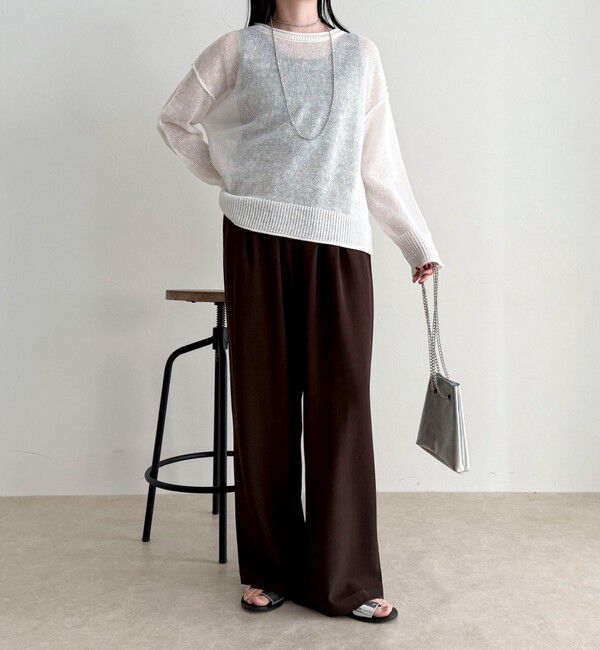 fredy emue「LINEN100ニットプルオーバー」|ニット・セーター|