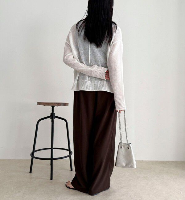 fredy emue「LINEN100ニットプルオーバー」|ニット・セーター|
