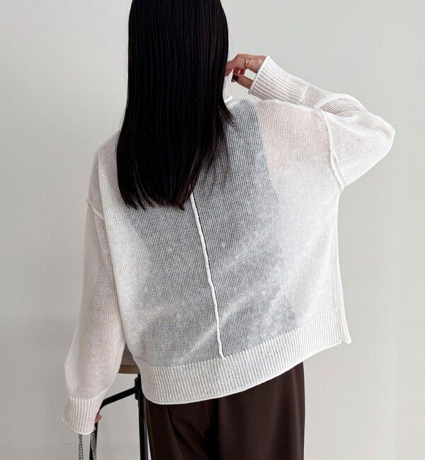 fredy emue「LINEN100ニットプルオーバー」|ニット・セーター|