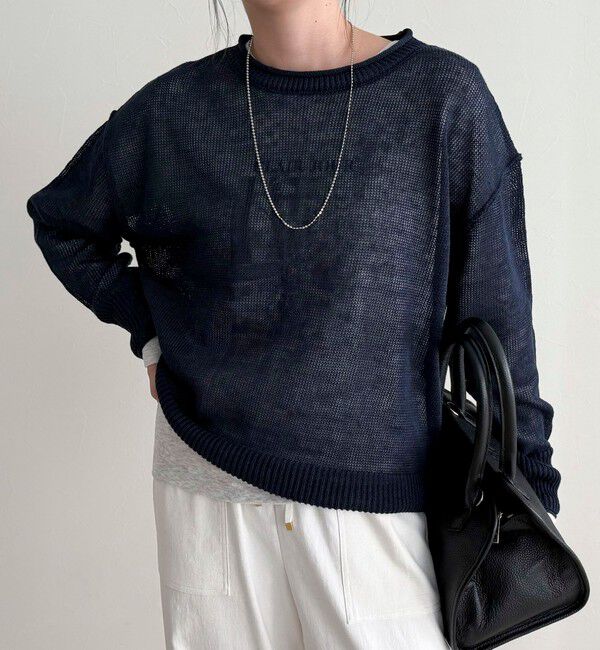 fredy emue「LINEN100ニットプルオーバー」|ニット・セーター|
