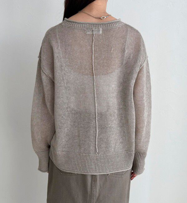 fredy emue「LINEN100ニットプルオーバー」|ニット・セーター|