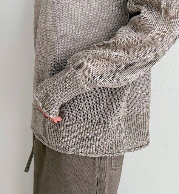 fredy emue「LINEN100ニットプルオーバー」|ニット・セーター|